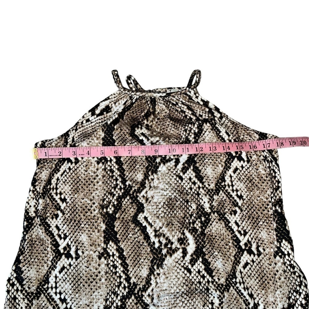 Women’s Snake Print Side Pockets Maxi Dress Size M - Picture 9 of 13